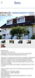 Affichage mobile Maisons et Appartements
